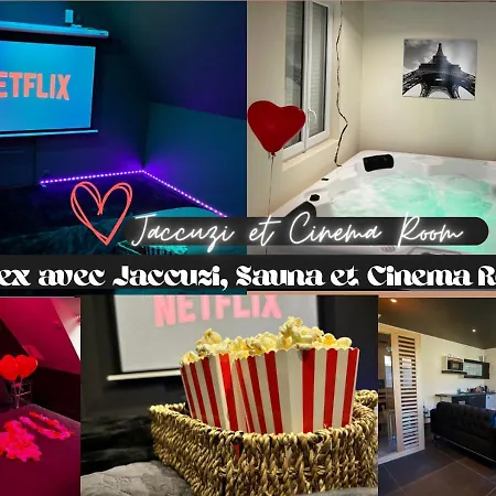 Magnifique Duplex Avec Jaccuzi, Sauna Et Cinema Room Privatif Fontenoy  Exterior photo